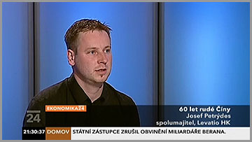 Levatio in Czech TV (Ekonomika on ČT24 Channel)